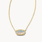 Elisa Necklace Gold Iridescent Opalite - She Chester
