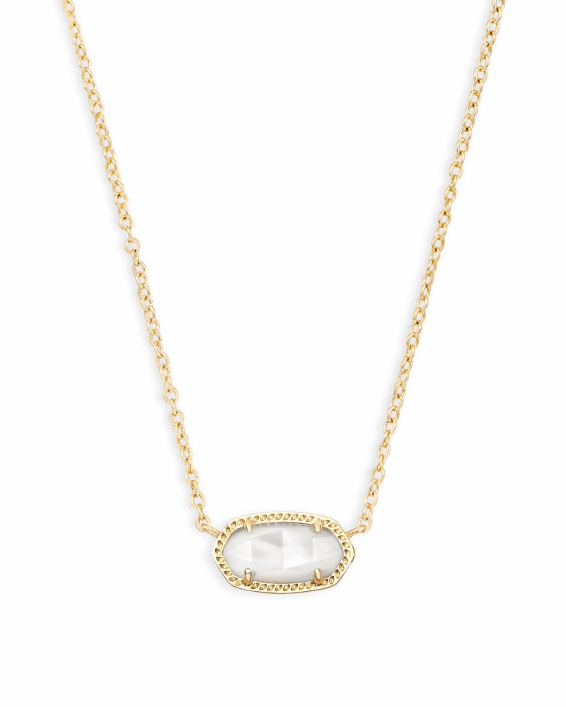 ELISA NECKLACE GOLD IVORY MOTHER OF PEARL - She Chester
