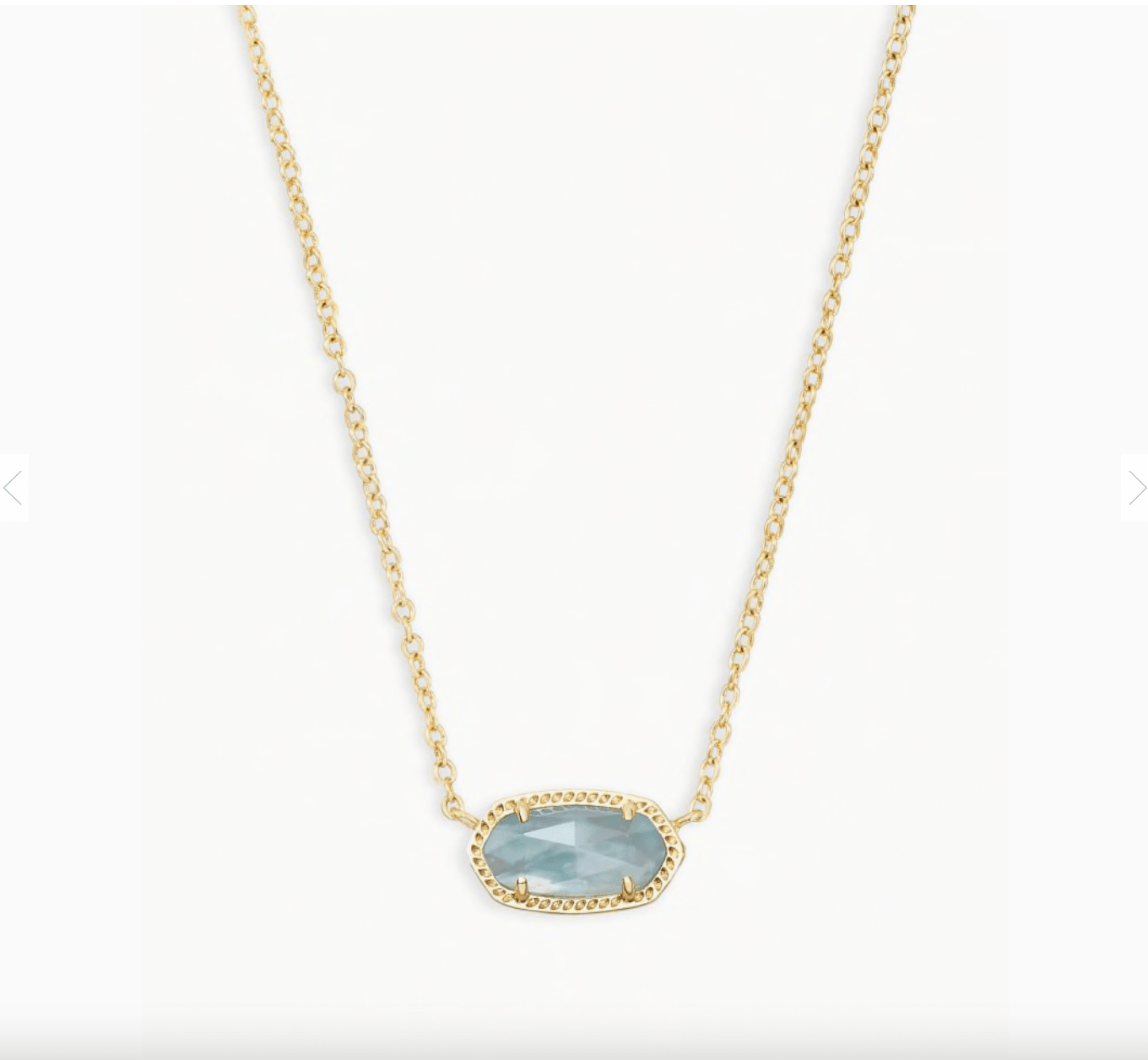Elisa Necklace Gold Light Blue Illusion - She Chester