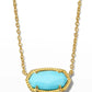 Elisa Necklace Gold Lt Blue Magnesite - She Chester