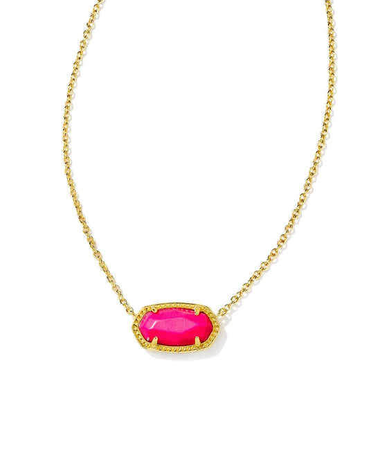 Elisa Necklace Gold Neon Pink - She Chester