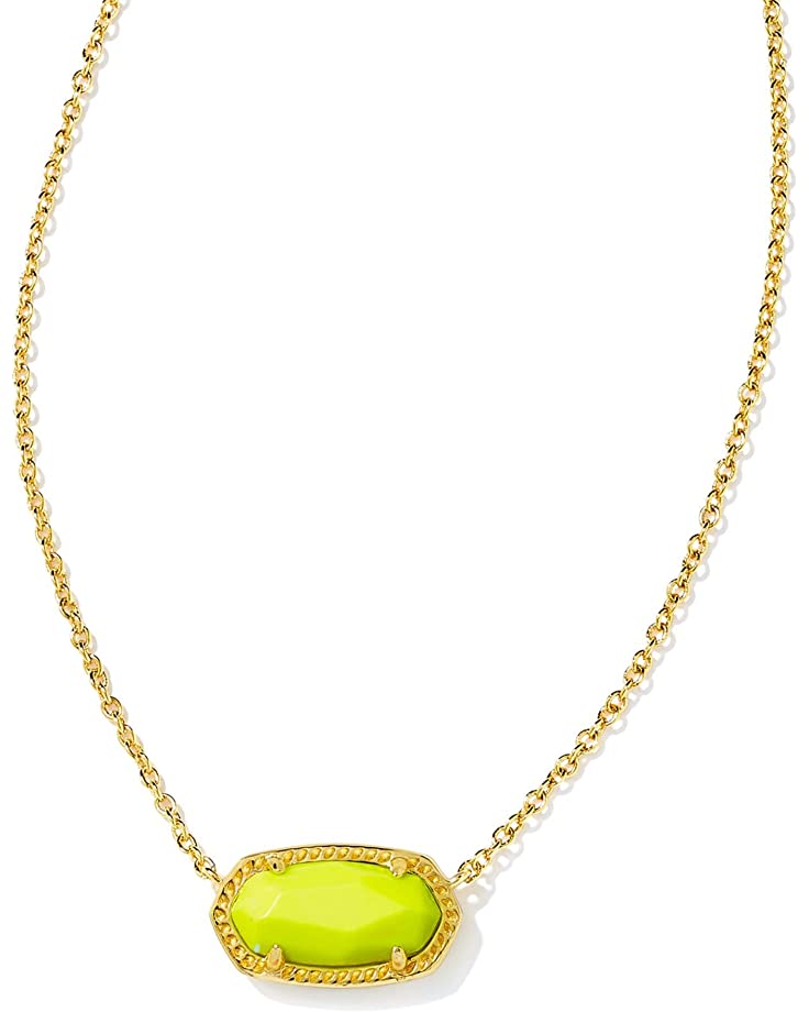 Elisa Necklace Gold Neon Yellow - She Chester