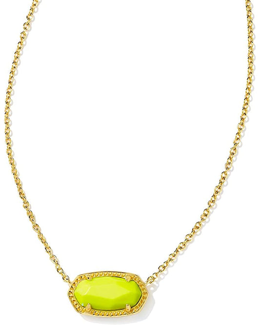 Elisa Necklace Gold Neon Yellow - She Chester