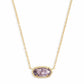 ELISA NECKLACE GOLD PURPLE AMETHYST - She Chester