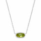 Elisa Necklace Rhodium Peridot Illusion - She Chester