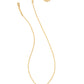 ELISA PENDANT NECKLACE GOLD BRONZE VEINED MAGENTA JADE - She Chester