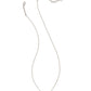 ELISA PENDANT NECKLACE RHODIUM LIGHT BLUE SMITHSONITE - She Chester
