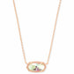 Elisa Rose Gold Dichroic Necklace - She Chester