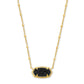 Elisa Satellite Gold Black Drusy Necklace - She Chester