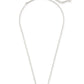 Elisa Silver Pendant Necklace In Indigo Blue Drusy - She Chester