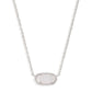 Elisa Silver Pendant Necklace In Iridescent Drusy - She Chester