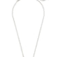 Elisa Silver Pendant Necklace In Platinum Drusy - She Chester