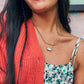 Elisa Gold Dichroic Multi Strand Necklace