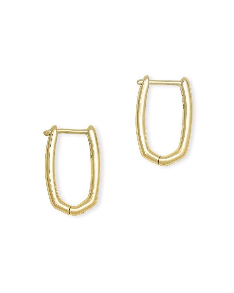 Ellen Huggie Earrings 18k Gold Vermeil - She Chester
