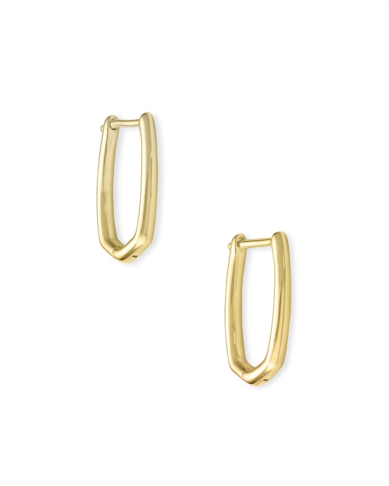 Ellen Huggie Earrings 18k Gold Vermeil - She Chester