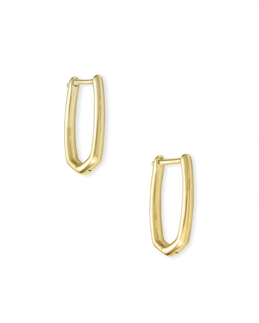 Ellen Huggie Earrings 18k Gold Vermeil - She Chester