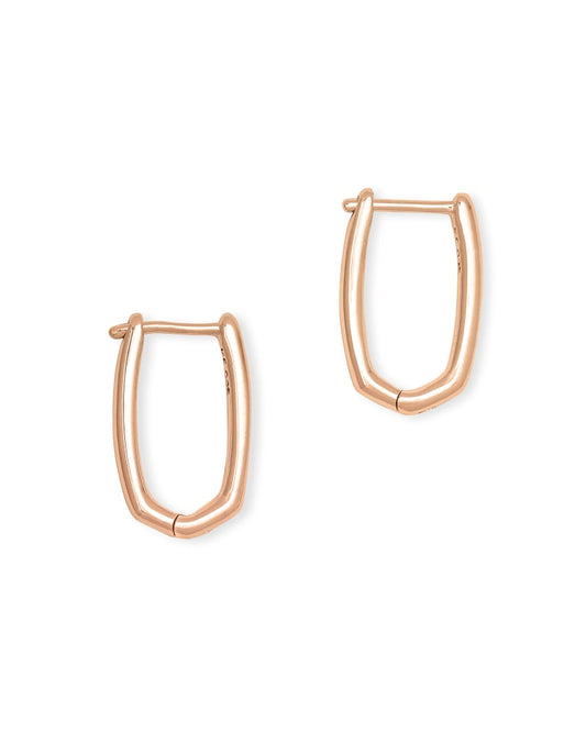 Ellen Huggie Earrings 18k RSG Vermeil - She Chester
