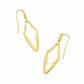 ELONGATED ABBIE OPEN FRAME EARRINGS GOLD METAL - She Chester