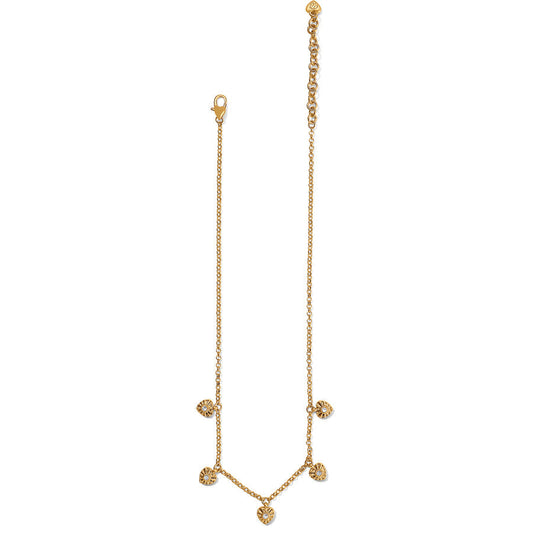 Esprit Gold Heart Station Necklace - JM7363