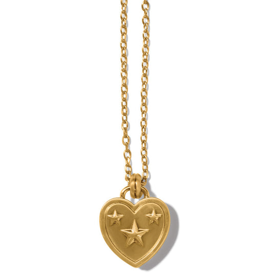 Esprit Gold Heart Small Necklace - JM7364