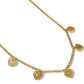 Esprit Gold Heart Station Necklace - JM7363