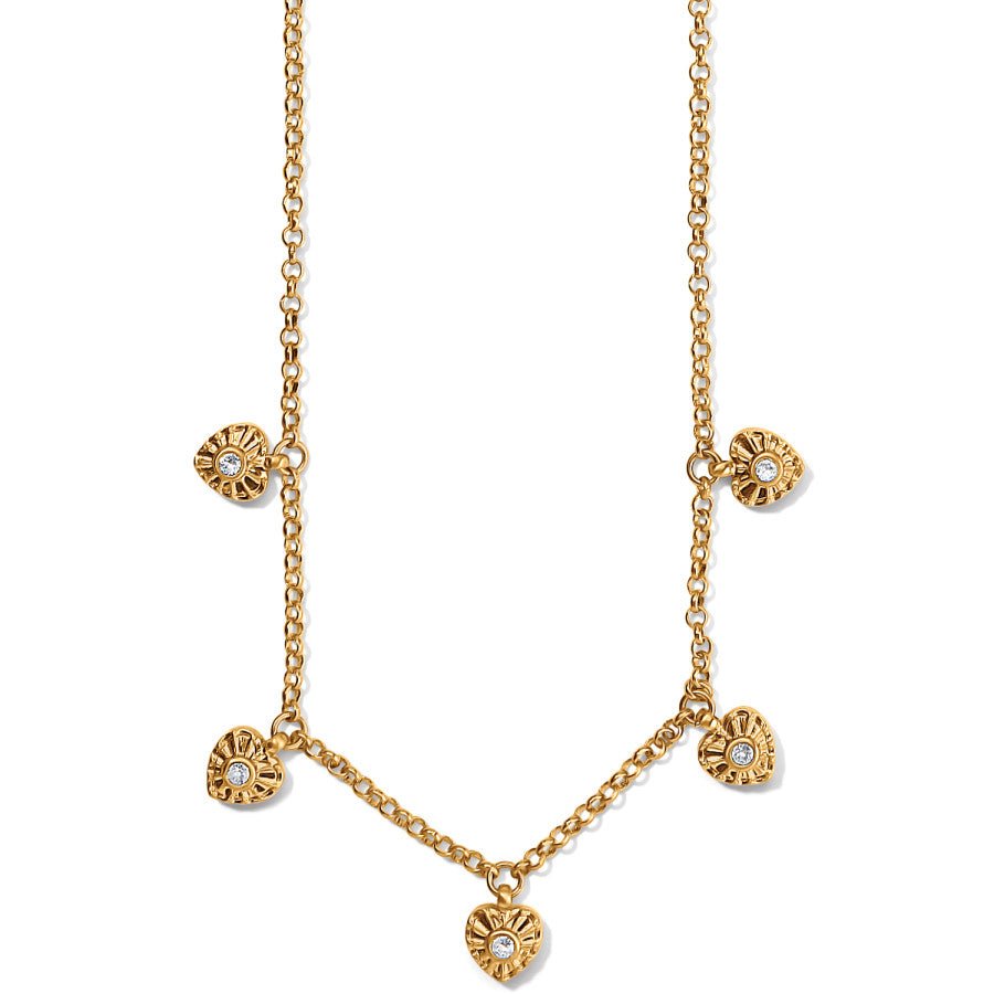 Esprit Gold Heart Station Necklace - JM7363 - She Chester
