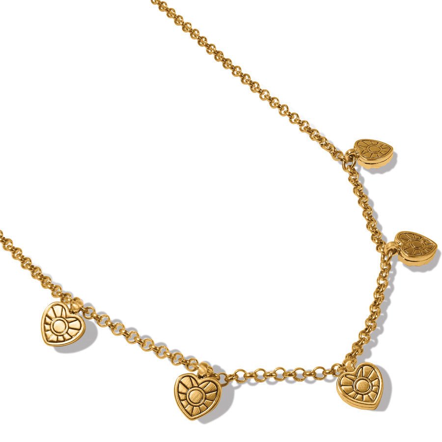 Esprit Gold Heart Station Necklace - JM7363 - She Chester