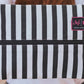 Glam Stripe Medium Makeup Junkie Bag