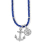 Anchor and Soul Navy Necklace