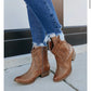 Pistol Ankle Bootie - Tan