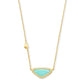 Margot Pndnt Nck Gold Matte Iridescent Mint