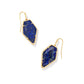 Framed Tessa Blue Lapis Drop Earrings - She Chester