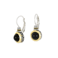 Genuine Black Onyx French Wire Earrings F5126 - A500 - She Chester