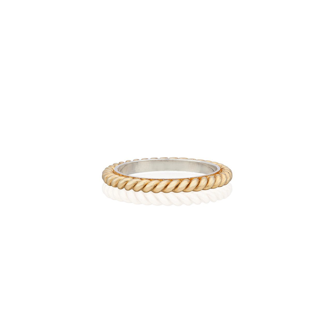 Gold Small Twisted Ring - She Chester