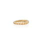 Gold Tapered Twisted Ring - She Chester