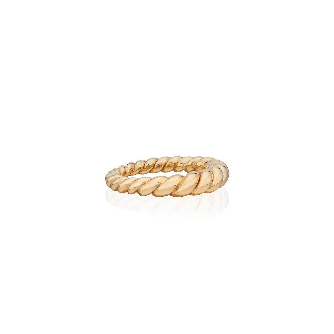 Gold Tapered Twisted Ring - She Chester