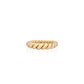 Gold Tapered Twisted Ring - She Chester
