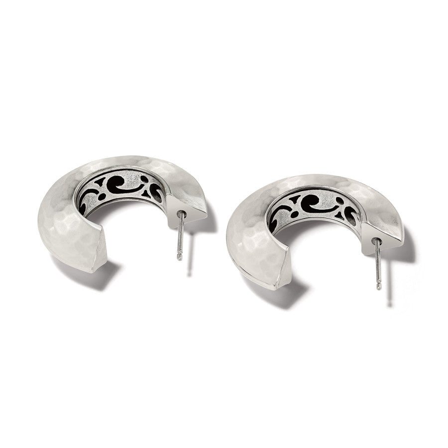 Mystic Moon Silver Hoop Earrings - JA9316