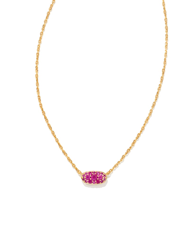 Grayson Crystal Ruby Necklace - She Chester