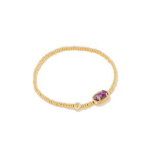Grayson Stretch Purple Turq Bracelet - She Chester
