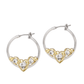 Heart Collection Clear CZ Small Hoop Earrings G3571 - AF00 - She Chester