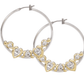 Heart Collection CZ Large Hoop Earrings - She Chester
