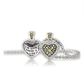 Heart Collection Reversible Pavé CZ Filigree Necklace K3752 - AF00 - She Chester