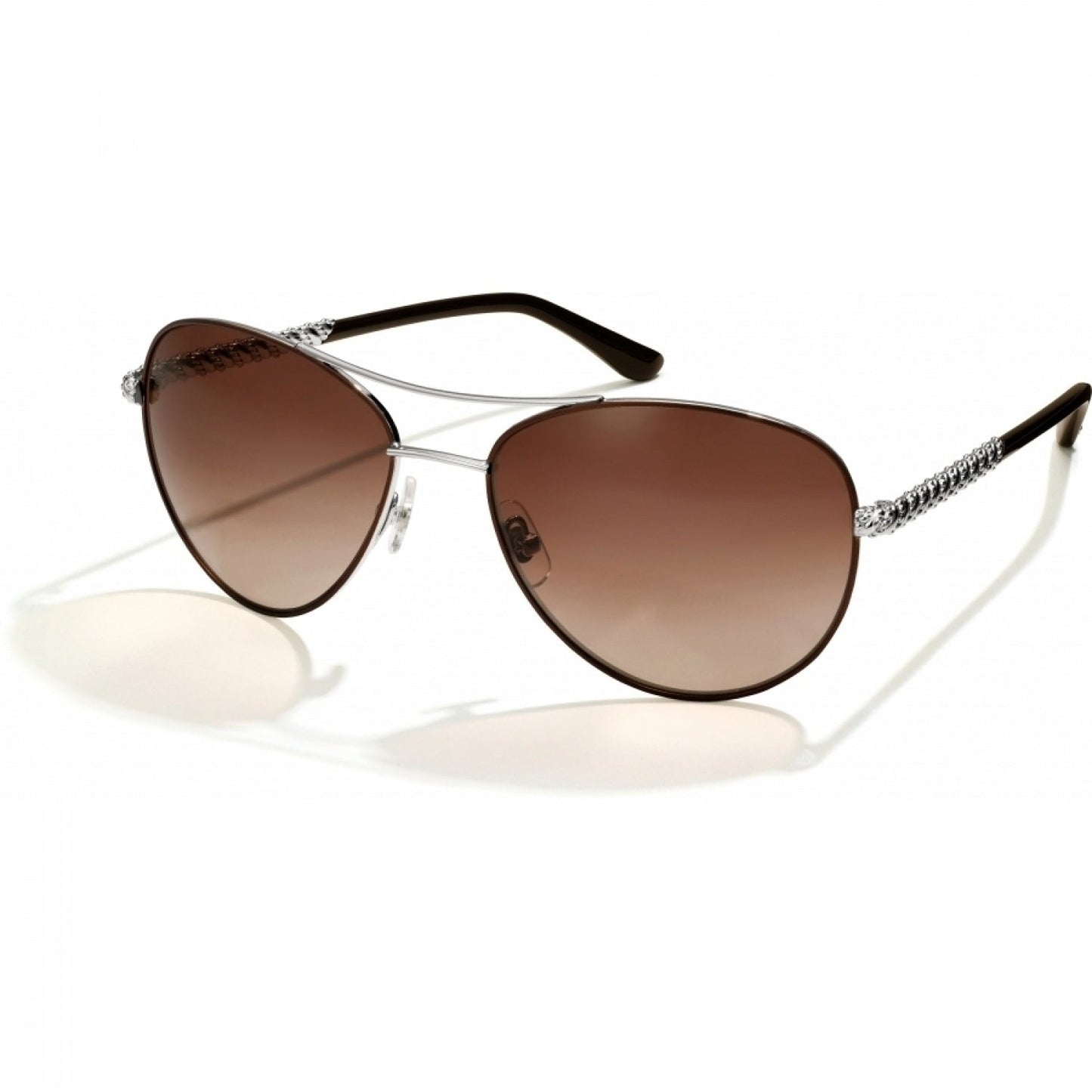 Helix Choc/Silver Sunglasses - She Chester