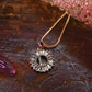 Gemelli Gold Circle Initial Necklace -