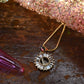 Gemelli Gold Circle Initial Necklace -