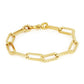 Diamante JM Large Link Bracelet Gold