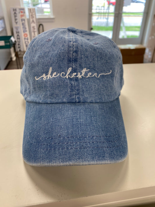 She Chester Baseball Hat - Denim