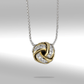 Infinity Knot Pave Slider Necklace - She Chester