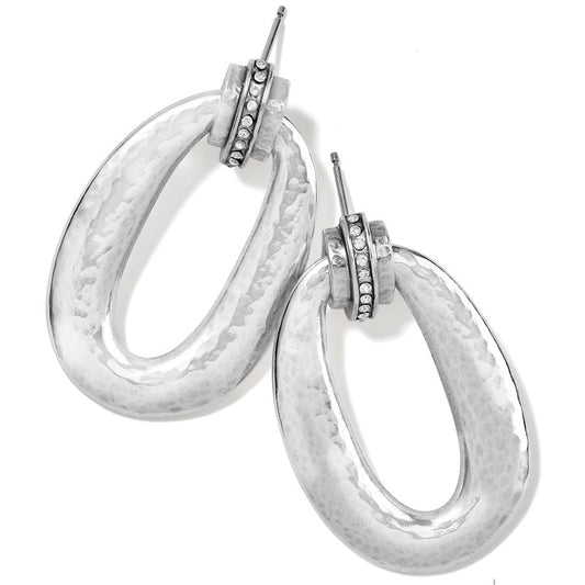 Interlock Silver Post Earring - JA7881 - She Chester